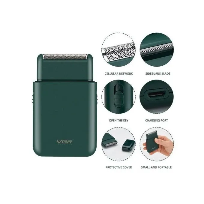 ماكينة حلاقة احترافية للرجال من VGR مع شحن USB - الموديل V-390