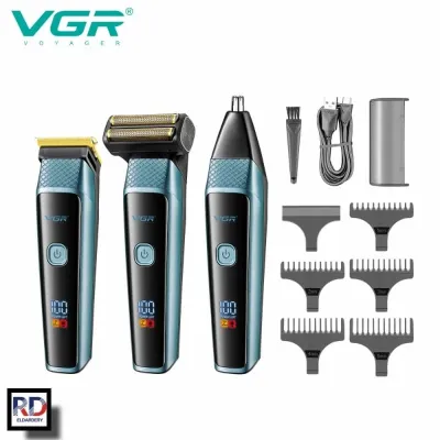 VGR VGR ماكينة حلاقة كهربائية لاسلكية قابلة لاعادة الشحن ضد الماء V-366