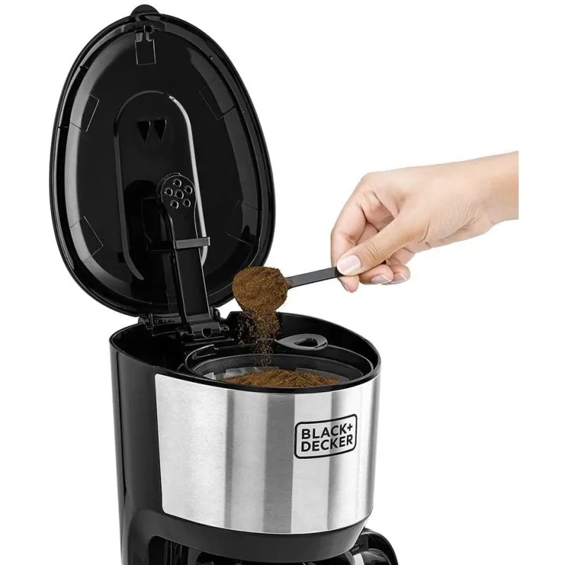 ماكينة قهوة بلاك+ديكر، 750 وات، اسود/ فضي- DCM750S-B5
