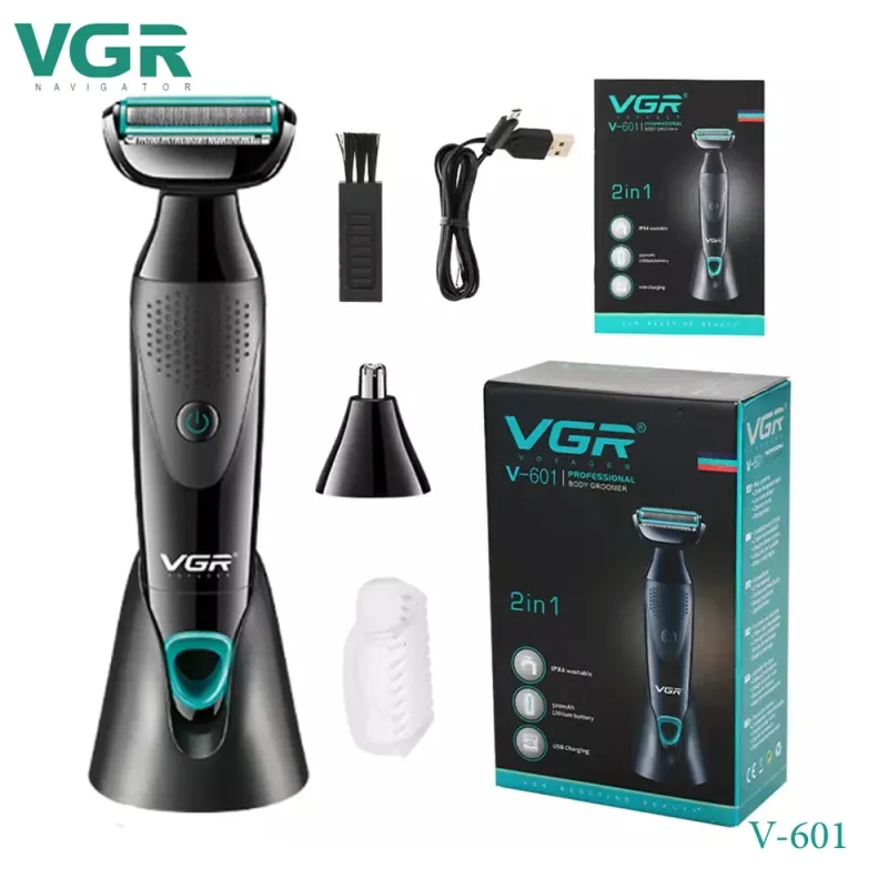 VGR V-601، ماكينة قص شعر الجسم 2 في 1