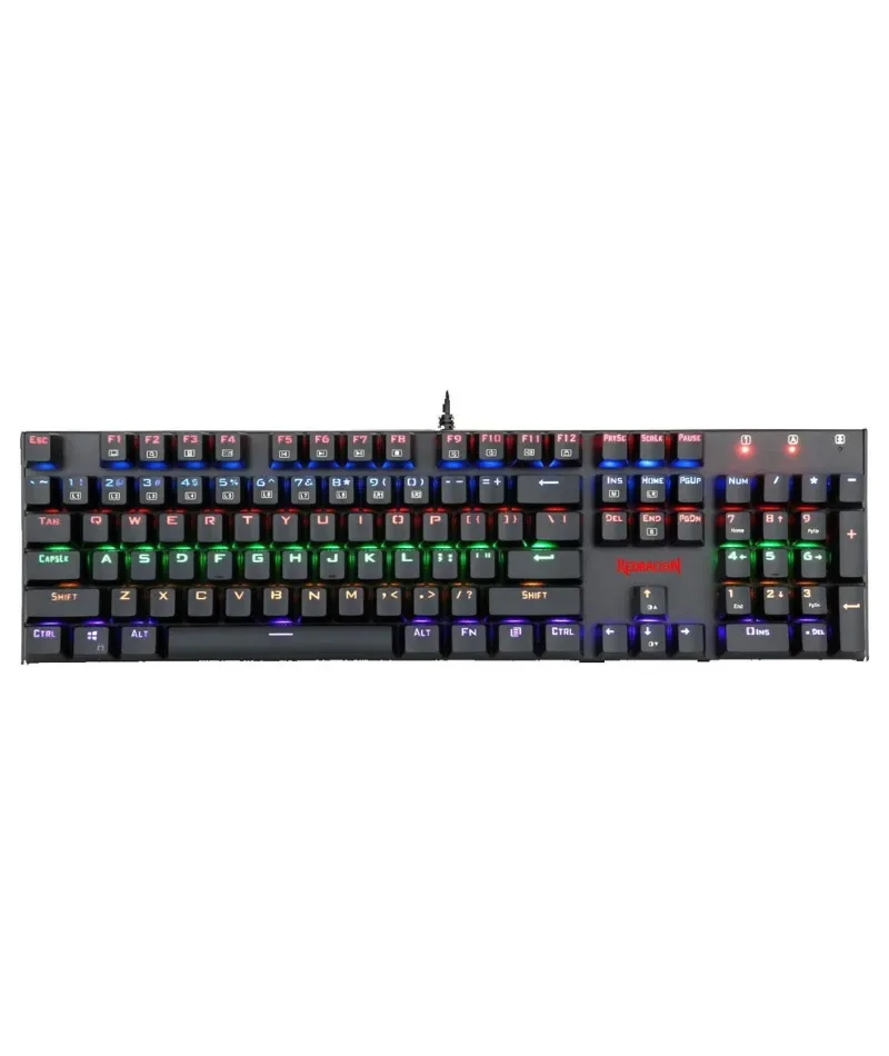 لوحة مفاتيح الألعاب الميكانيكية السلكية Redragon ، سوداء - K565R