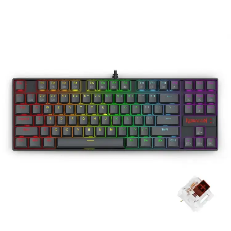 لوحة مفاتيح الألعاب الميكانيكية  Redragon ، سوداء - K565R Elite