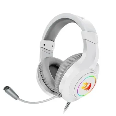 سماعة راس سلكية ريدراجون H260W للالعاب بميكروفون - ابيض