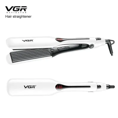 VGR V-557 تقنية التسخين السريع الاحترافية للشعر الموحد، 100 درجة مئوية إلى 230 درجة مئوية، درجة حرارة قابلة للتعديل مع شاشة LED، سلك دوار 360 درجة