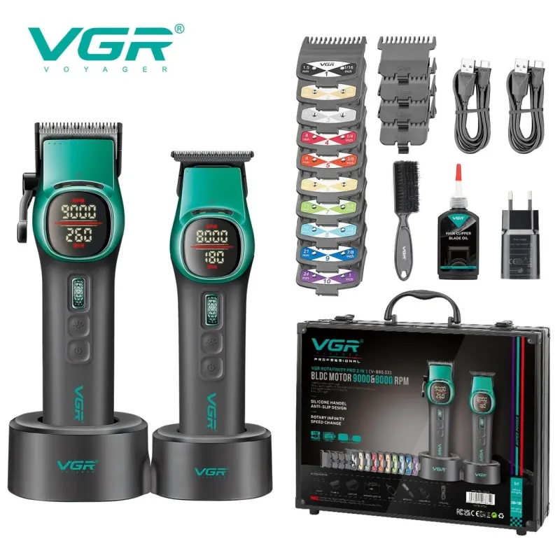 مجموعة حلاقة V-885 S2 طقم قص محترف للرجال من vgr