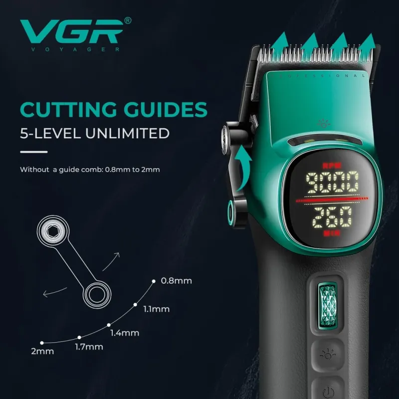 مجموعة حلاقة V-885 S2 طقم قص محترف للرجال من vgr