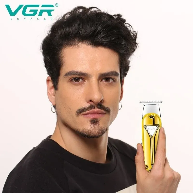 ماكينة حلاقة احترافية للرجال VGR v-967 - لون ذهبي
