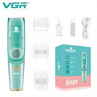 ماكينة قص شعر الأطفال VGR V-151، باللون الأخضر