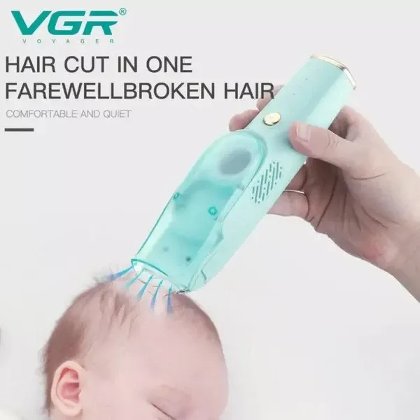 ماكينة قص شعر الأطفال VGR V-151، باللون الأخضر