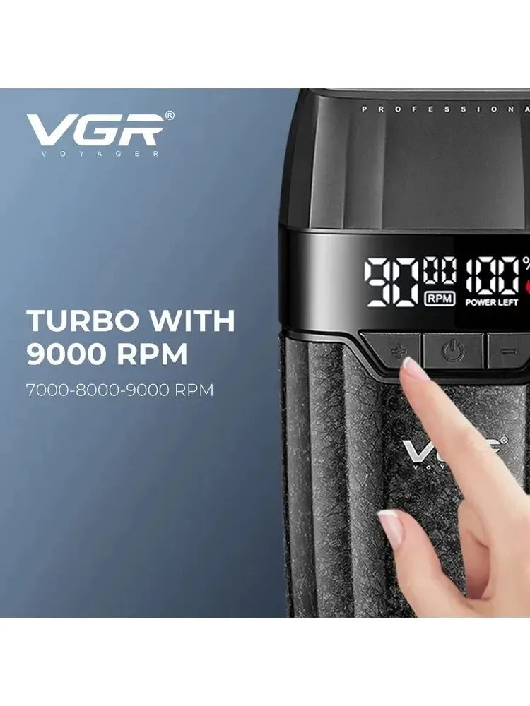 ماكينة حلاقة  كهربائية احترافية قابلة لإعادة الشحن للرجال من VGR V 640 S للوجه والجسم