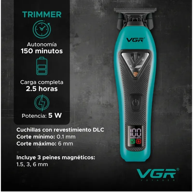مجموعة قص الشعر الاحترافية 3 في 1، VGR V-035 S3