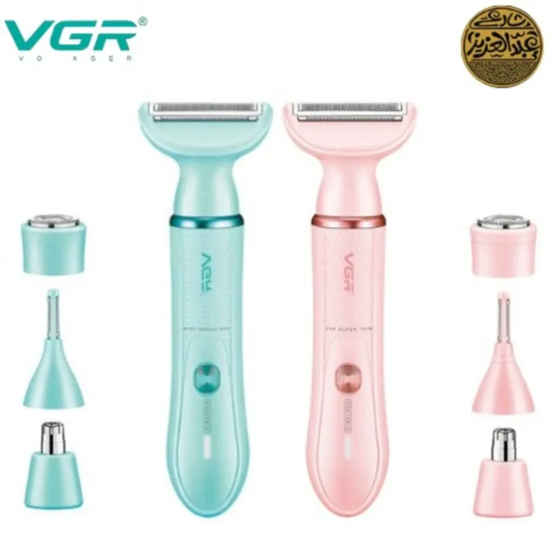 ماكينة حلاقة نسائية احترافية v-761  قابلة للغسل 4  في 1 ماكينة حلاقة كهربائية للجسم vgr