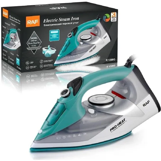 مكواة ملابس 3000 وات من راف R.1298G(ضمان 3 سنوات)