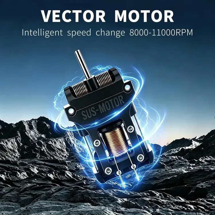 ماكينة حلاقة الشعر VGR 668T للرجال، حلاقة اللحية للرجال، لاسلكية، بمحرك Vector بسرعة 11000 دورة في الدقيقة، شفرة سيراميك DLC على شكل حرف T، طقم عناية شخصية USB-C ببطارية 2500 مللي أمبير