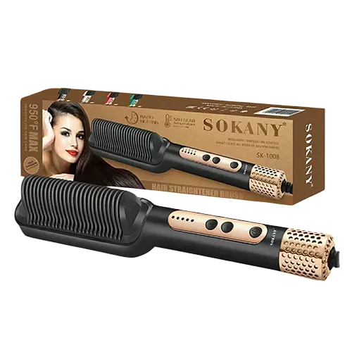 فرشه شعر سوكاني 950 درحة فهرنهايت، اسود وذهبي SK-1008
