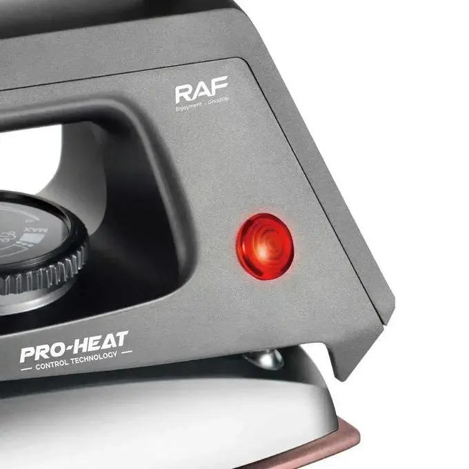 مكواة جافة من Raf، بقوة 1000 واط، لون أسود - R.1354