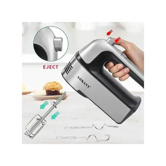مضرب يدوي سوكاني، 800 وات، فضي واسود - SK-6630