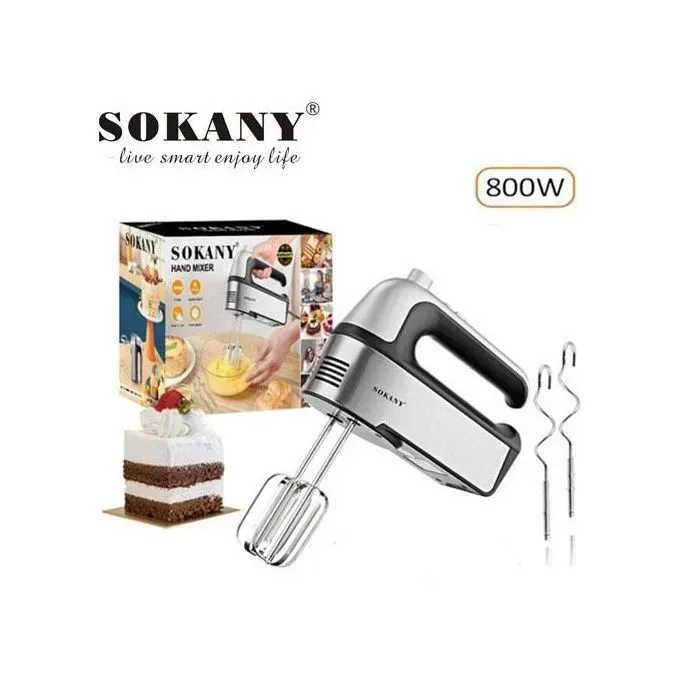 مضرب يدوي سوكاني، 800 وات، فضي واسود - SK-6630