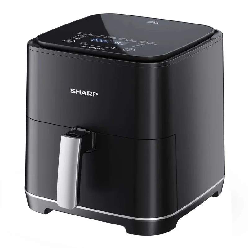 اير فراير سعة 5 لتر مع 8 قوائم طهي بلون أسود موديل KF-AF50RT من شارب - قلايه هوائيه من شارب KF-AF50RT-K3 -ضمان دولى