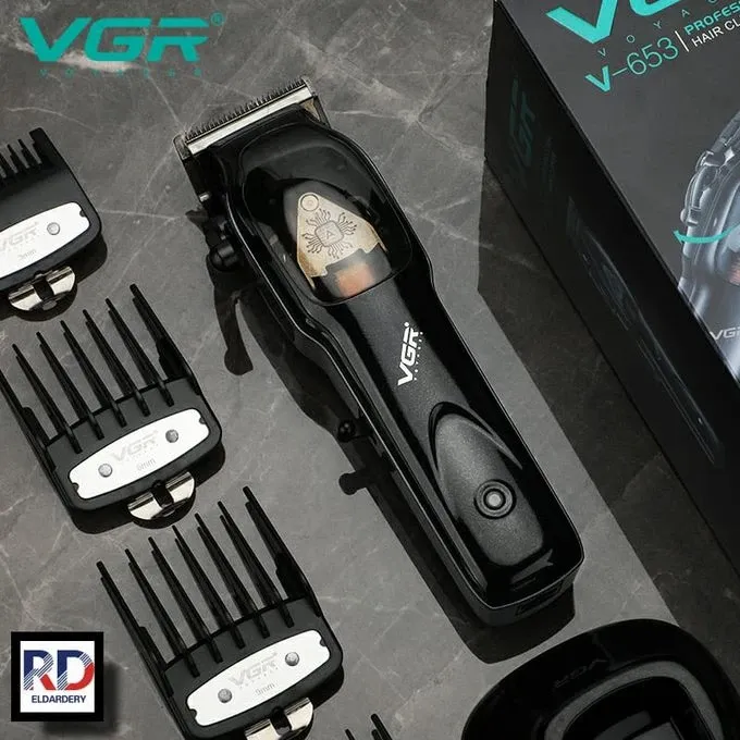 VGR ماكينة حلاقة كهربائية لاسلكية قابلة لاعادة الشحن ضد الماء V-653