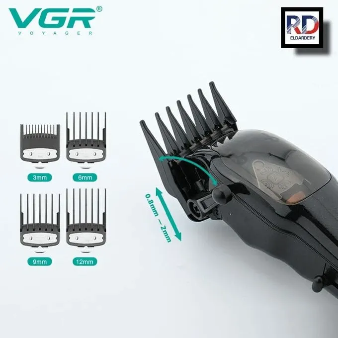 VGR ماكينة حلاقة كهربائية لاسلكية قابلة لاعادة الشحن ضد الماء V-653
