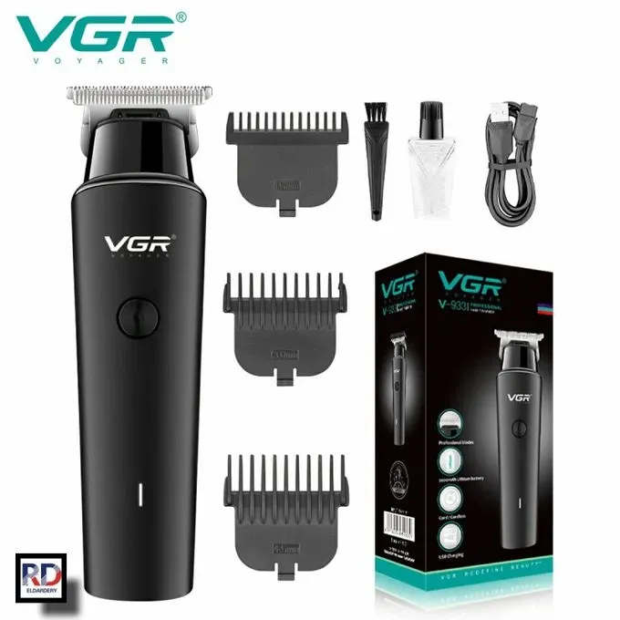 VGR ماكينة حلاقة كهربائية لاسلكية قابلة لاعادة الشحن ضد الماء V-933