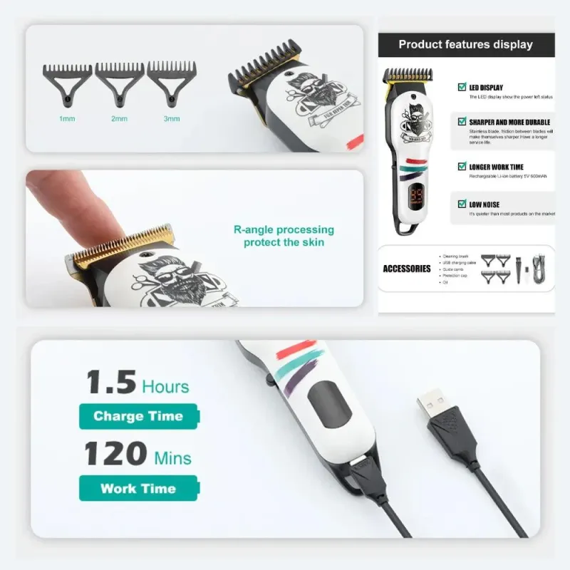 ماكينة تشذيب الشعر في جي ار بروفيشنال V-971