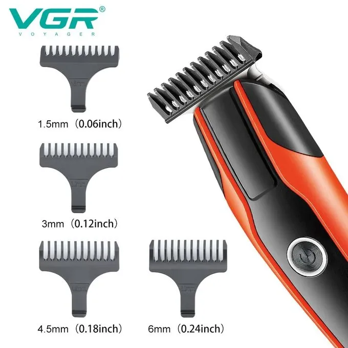 VGR ماكينة حلاقه الشعر الاحترافية القابلة لإعادة الشحن V-999