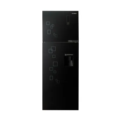 ثلاجة فريش 426 لتر - زجاج أسود/ FNT-DR540 YGB