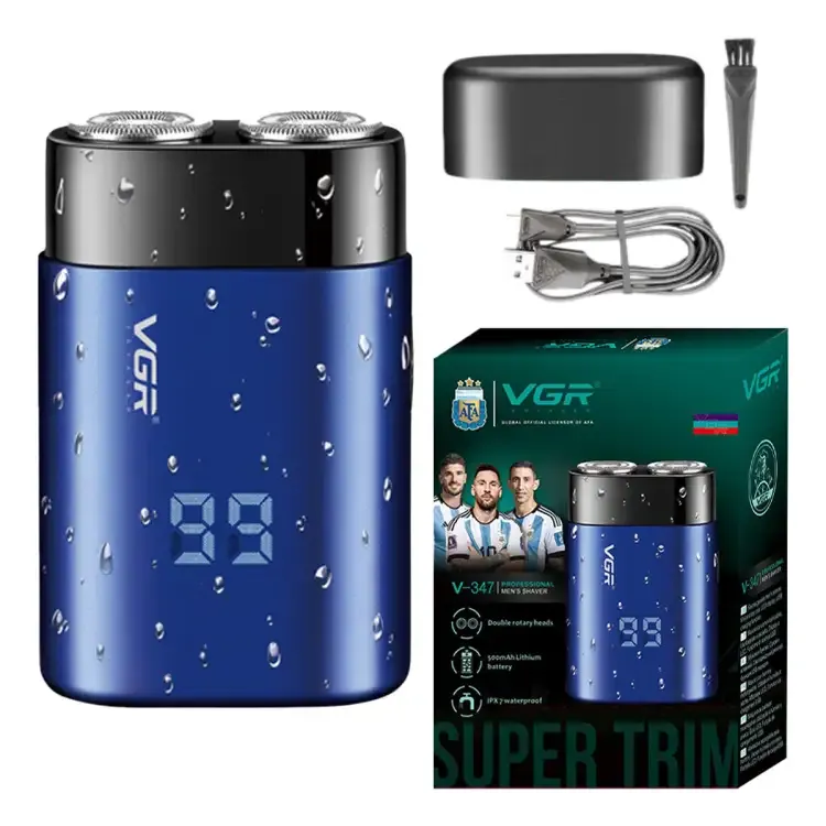 ماكينة حلاقة كهربائية للرجال Vgr V-347 IPX7 معدنية