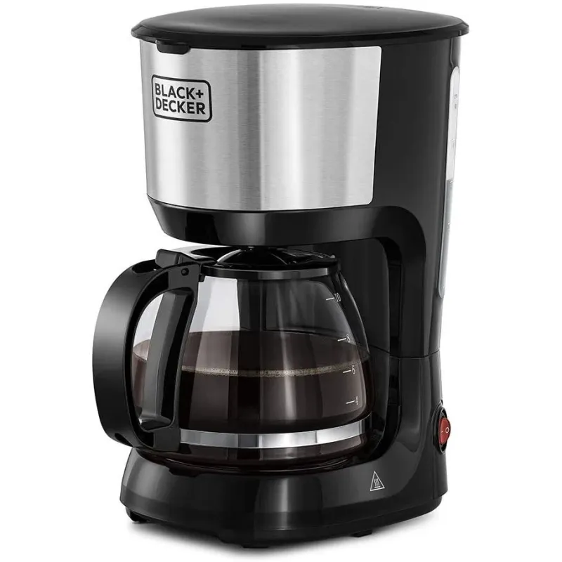 ماكينة قهوة بلاك+ديكر، 750 وات، اسود/ فضي- DCM750S-B5