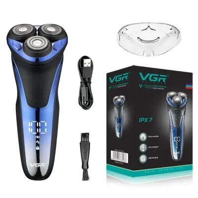 ماكينة حلاقة دوارة في جي ار، أزرق - V-306