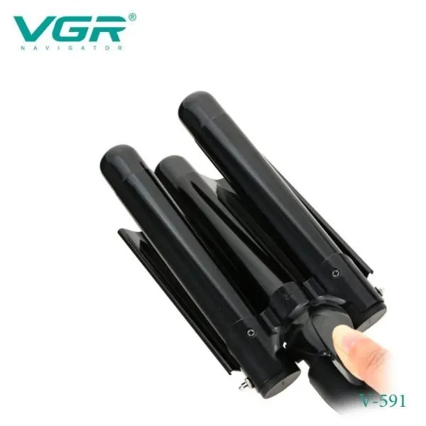 مكواه فرد الشعر VGR V-591  للنساء- اسود