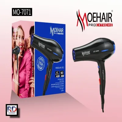 MO-7071 مجفف شعر احترافي-8000واط- اسود