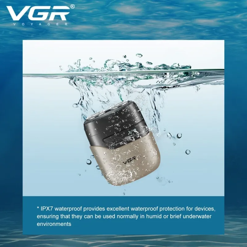 vgr ماكينة حلاقة الذقن في جي ار اللاسلكية للرجال - V-345
