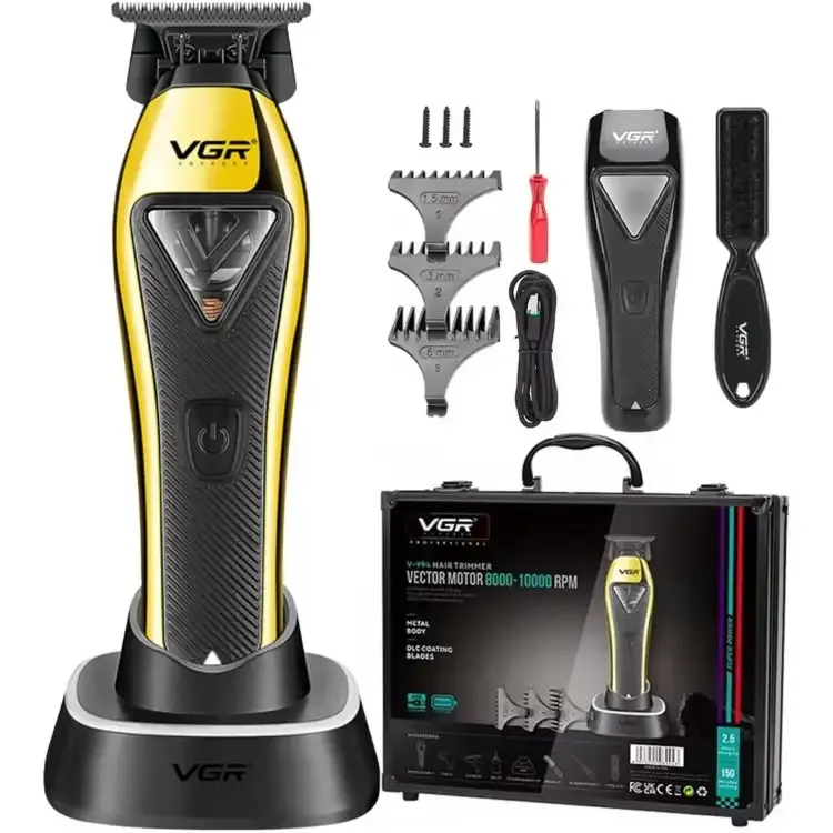 VGR V-994  - ماكينة حلاقة كهربائية احترافية. قابله للشحن للرجال