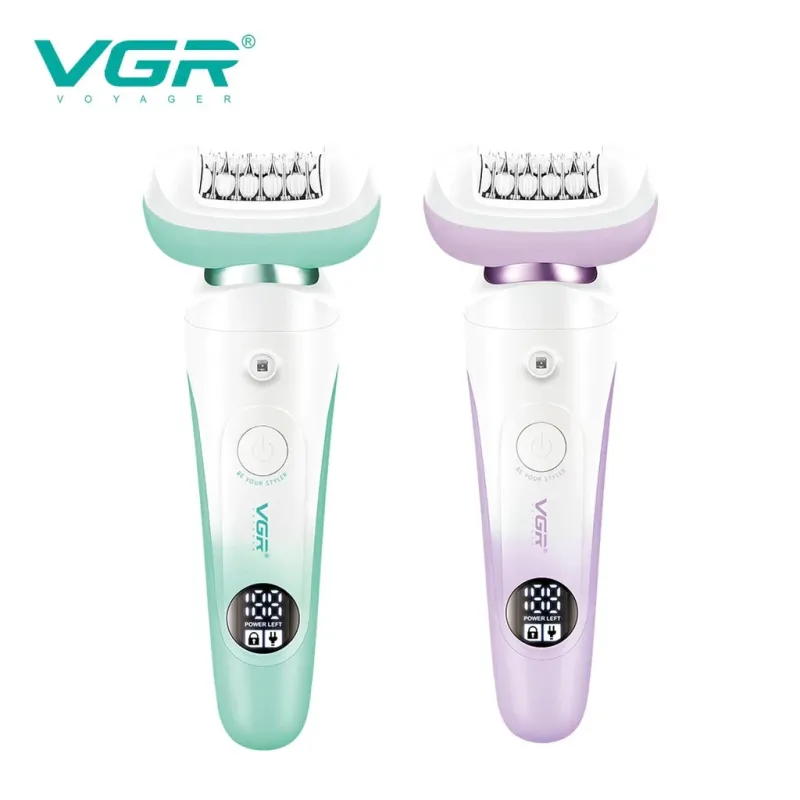 ماكينة حلاقة نسائية احترافية v-750 قابلة للغسل 5 في 1 ماكينة حلاقة كهربائية للجسم vgr