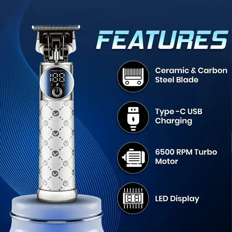 VGR V-942 - ماكينة حلاقة كهربائية احترافية. قابله للشحن للرجال