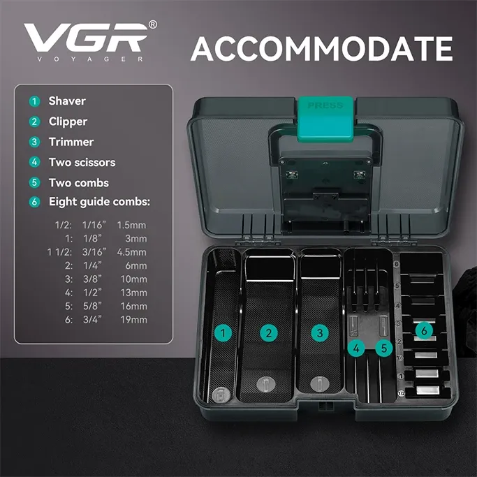 جهاز تعقيم ادوات الحلاقه VGR معقم بلازما V-840 لمعدات التجميل وتصفيف الشعر - مصمم للاستخدام في الصالون والمنزل