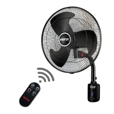 مروحة حائط شارك بريفيكس، 18 بوصة، اسود - WFS181