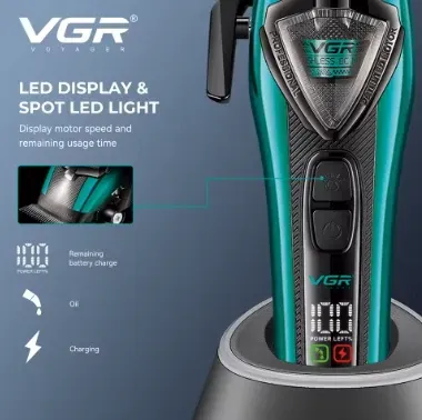مجموعة أدوات الحلاقة الاحترافية VGR V-884 S2 للرجال والصالونات