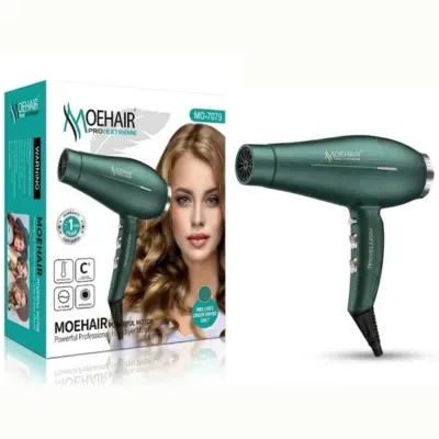 مجفف شعر احترافي من موهير (MOEHAIR) - موديل MO-7079 باللون الأخضر.