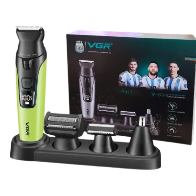 ماكينة حلاقة الشعر الاحترافية VGR V-634 للرجال 4 في 1
