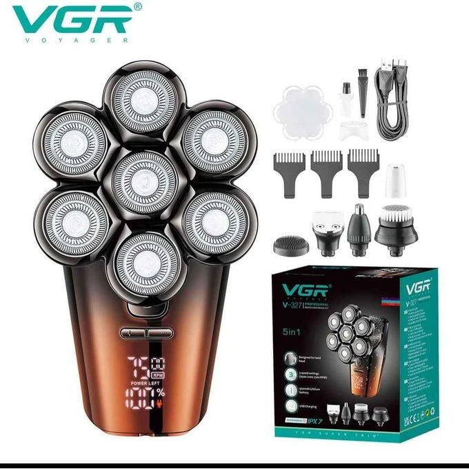 VGR v-327 مكنه حلاقه تنعيم 7رؤوس