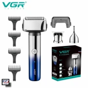 VGR ماكينة حلاقة كهربائية لاسلكية قابلة لاعادة الشحن ضد الماء V-365