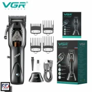 VGR ماكينة حلاقة كهربائية لاسلكية قابلة لاعادة الشحن ضد الماء V-653