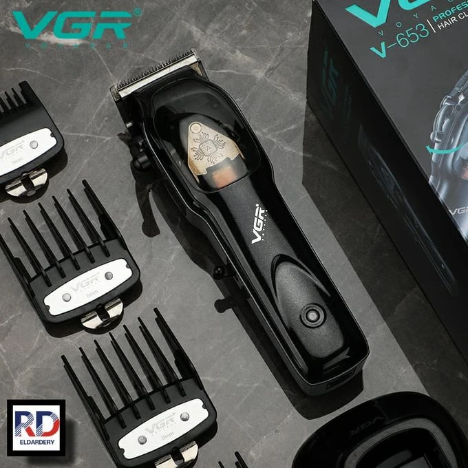 VGR ماكينة حلاقة كهربائية لاسلكية قابلة لاعادة الشحن ضد الماء V-653