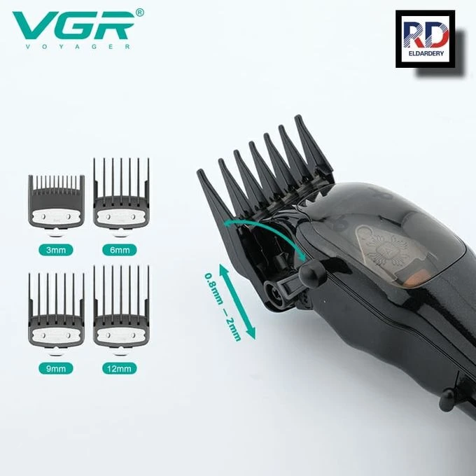 VGR ماكينة حلاقة كهربائية لاسلكية قابلة لاعادة الشحن ضد الماء V-653