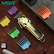 VGR ماكينة حلاقة كهربائية لاسلكية قابلة لاعادة الشحن ضد الماء V-672
