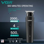 VGR ماكينة حلاقة كهربائية لاسلكية قابلة لاعادة الشحن ضد الماء V-933